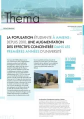 Thema n° 9 - La population étudiante à Amiens : Depuis 2010, une augmentation des effectifs concentrée dans les premières années d'université