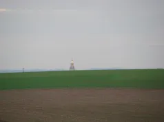 Vue sur basilique Albert_Ovillers-la-Boisselle (CC du pays du Coquelicot)