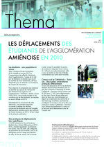 Thema n° 1 - Avril 2016 - Les déplacements des étudiants de l'agglomération amiénoise en 2010